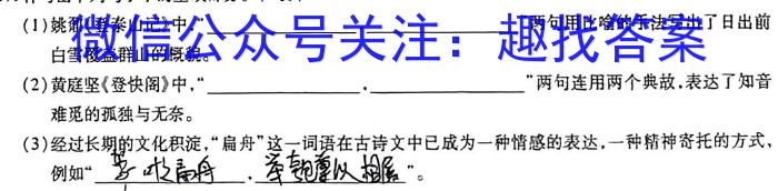 2023届三重教育5月高三大联考(新高考卷)语文