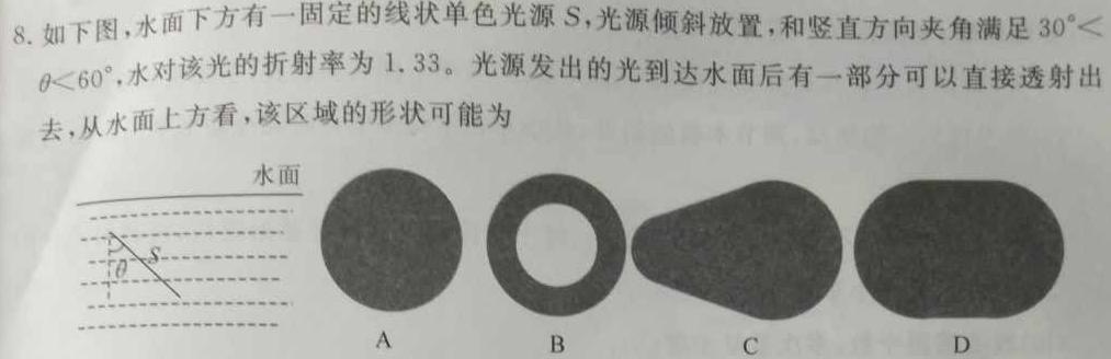 江西省2023届八年级第八次阶段适应性评估【R PGZX A JX】-物理