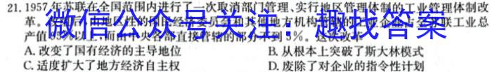 山西省2022-2023学年七年级下学期期末综合评估（8LR-SHX）历史