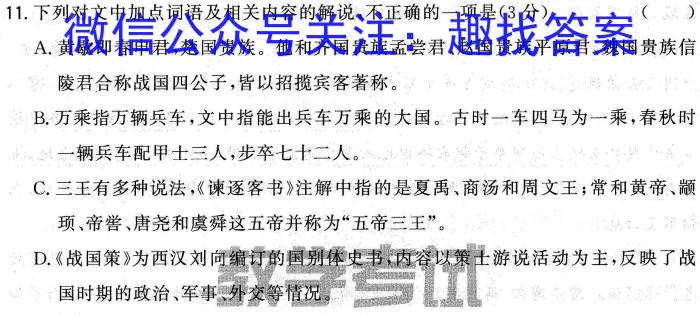 2023年陕西省初中学业水平考试模拟试题语文