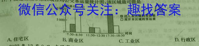 文博志鸿 2023年河北省初中毕业生升学文化课模拟考试(冲刺一)q地理