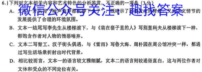 安徽省安庆市2023年度八年级下学期质量检测语文