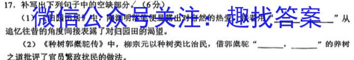 2022学年第二学期浙江强基联盟2023届高三仿真模拟卷(二)(23-FX09C)语文