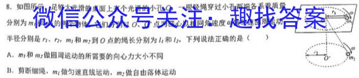 吉安市高二下学期期末教学质量检测(2023.6)l物理