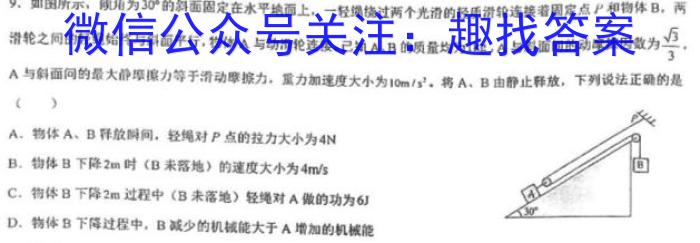 河池市2023年春季学期高二年级期末教学质量检测z物理