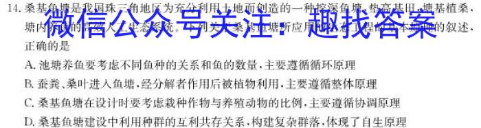 百师联盟 2024届高三一轮复习联考新高考(四)数学