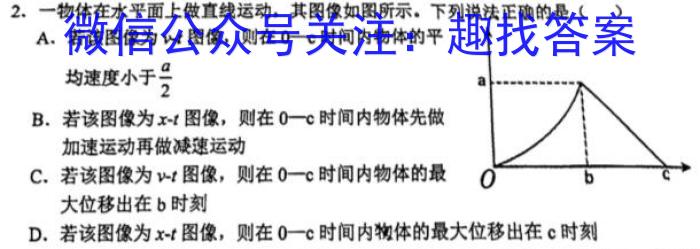 2022学年第二学期浙江强基联盟高二5月统测(23-FX11B)l物理