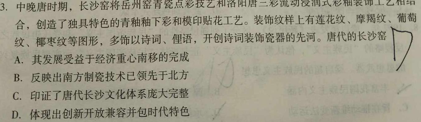 2023年河北省初中毕业生升学文化课考试 麒麟卷(二)政治y