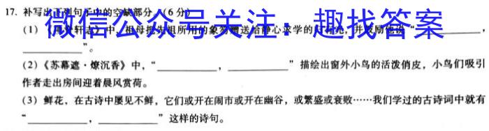 贵州省2023届高三高考考前适应性考试语文