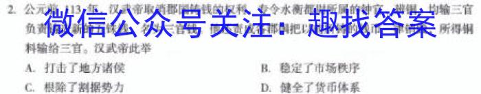 天一大联考 2023年合肥六中高三最后一卷历史