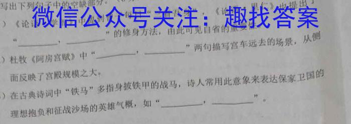 安徽省宿州市埇桥区教育集团2022-2023学年度八年级第二学期期末学业质量检测语文