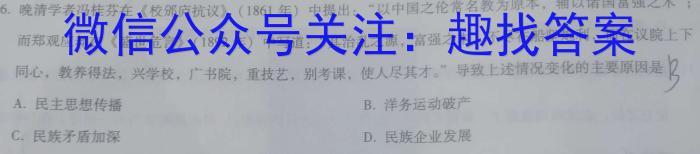 长郡、雅礼、一中、附中联合编审名校卷2023届高三月考试卷十(全国卷)历史