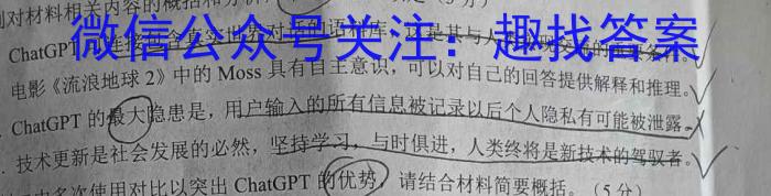 2023普通高等学校招生全国统一考试·名师原创调研仿真模拟卷(二)语文