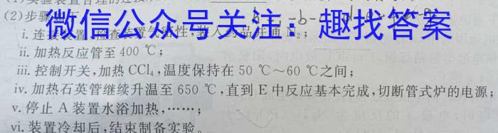 安徽第一卷·2023年中考安徽名校大联考试卷（四）化学