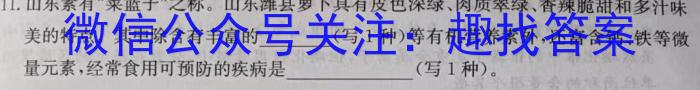 安徽省合肥市蜀山区2022-2023学年第二学期七年级学业质量检测化学