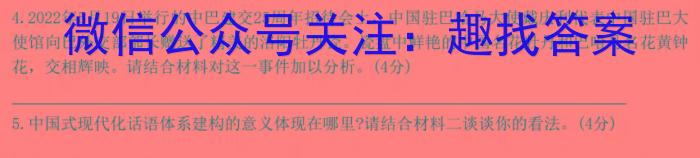 南阳一中2023年春期高二年级第四次月考语文