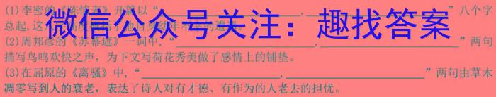 2023届普通高校招生全国统一考试·NT精准考点检测重组卷(全国卷)(三)语文