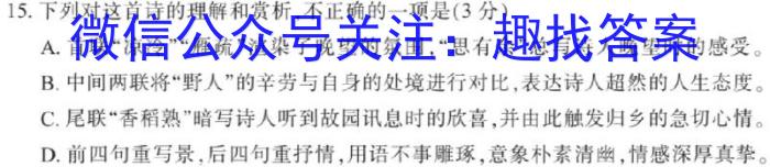 运城市2022-2023学年高一年级第二学期期末调研(2023.7)语文