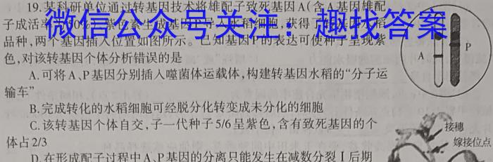 辽宁省名校联盟2023年高一6月份联考考试数学