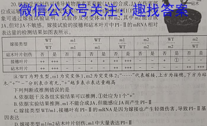 湖南省2022~2023学年度高二7月份联考(标识ⓞ)生物