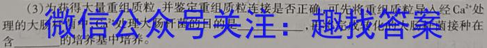 安徽省2024届九年级教学质量检测（1月）数学