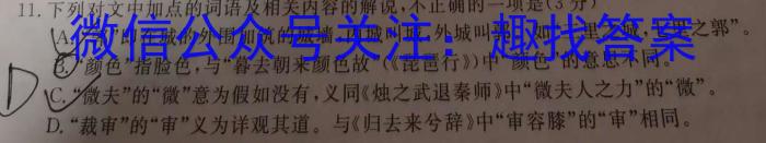 河北省2022~2023学年高二第二学期期末调研考试(23-512B)语文