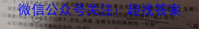 2023年山西省中考信息冲刺卷·压轴与预测(一)1语文