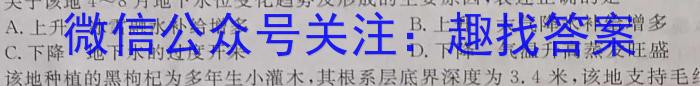 2023年陕西省初中学业水平考试冲刺卷（F）q地理