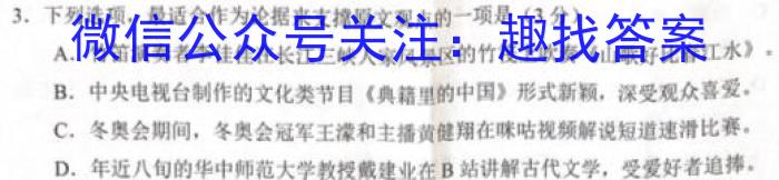 玉溪市2024-2023学年春季学期期末高二年级教学质量检测语文