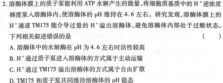 [高考仿真模拟]2023届九师联盟高三年级5月质量检测（LG）数学考试