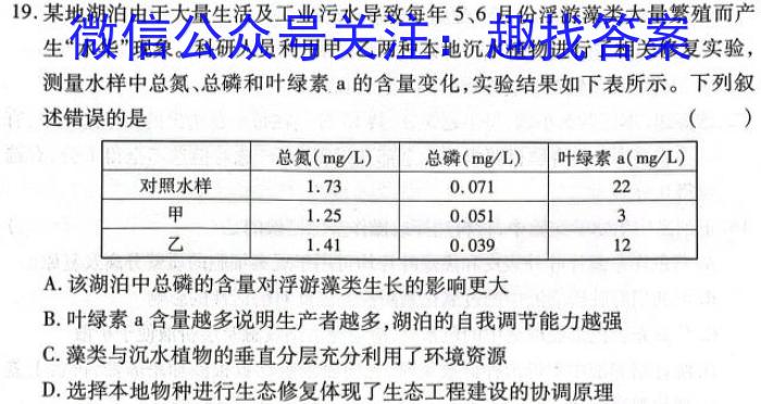 【考前押题】九师联盟2023年高三6月联考（XG）数学