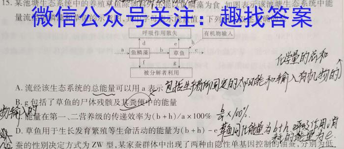 2024届宣城市高中毕业班第二次质量检测数学