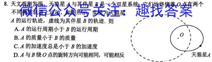 2023-2024衡水金卷先享题高三一轮复习周测卷/语文1文言文阅读1物理`