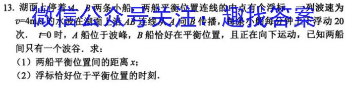 T3·2023年陕西省初中学业水平考试模拟试卷物理`