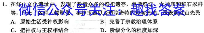 晋学堂2023年山西省中考备战卷·模拟与适应（5月）历史