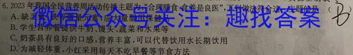 安徽省2022-2023学年度第二学期九年级作业辅导练*化学