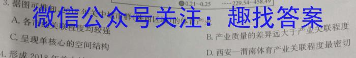 陕西省2023届中考考前抢分卷CCZX A SXq地理