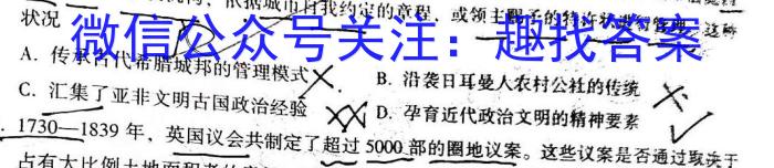 河南省2024-2023学年高中二年级下学期学业质量监测(2023.6)历史