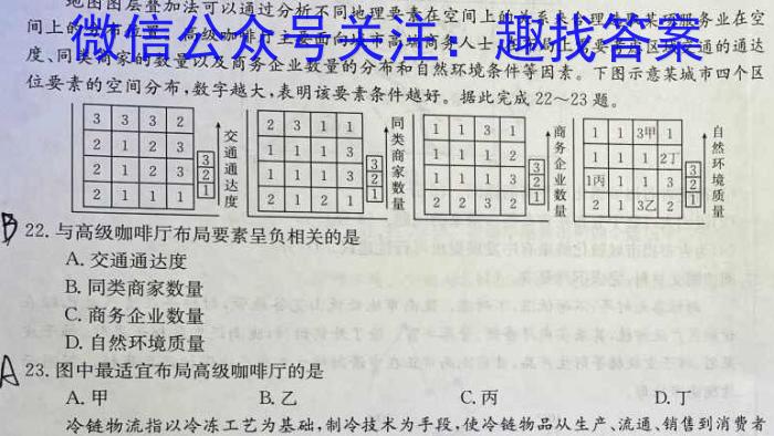 2023年葫芦岛市普通高中高三年级第二次模拟考试地理.