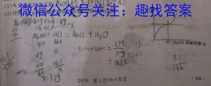 九师联盟 2024-2023学年江西省高一5月联考化学