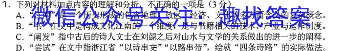 宣城市2024-2023学年度高二年级第二学期期末调研测试语文