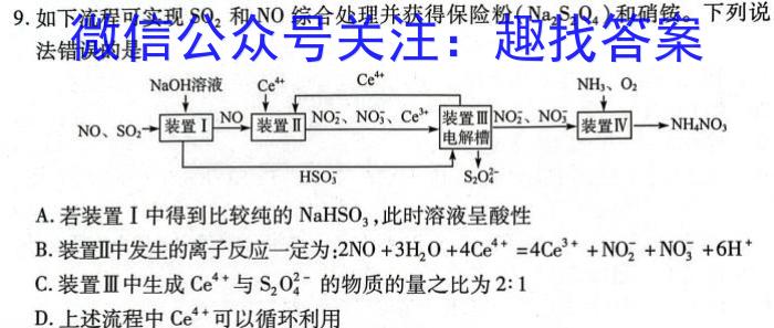 2024年高考单科模拟信息卷(一)化学