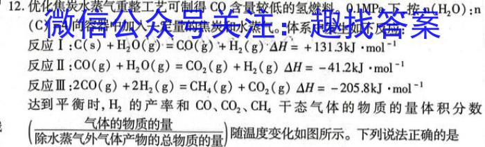 2023年安徽省初中学业水平考试冲刺试卷（三）化学
