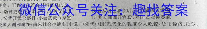 湖北省2023届高三年级下学期五月适应性考试历史