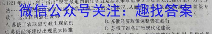 安徽省凤台片区2023年九年级第三次中考模拟调研历史