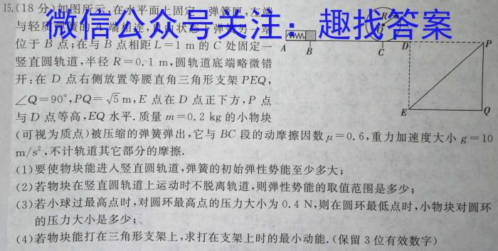 天府名校·四七九 模拟精编 2023届全国高考全真模拟卷(十四).物理