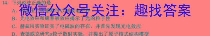 安徽省十联考 合肥一中2024-2023学年高二年级下学期期末联考q物理