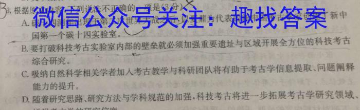 2023年普通高等学校招生全国统一考试(银川一中第三次模拟考试)语文