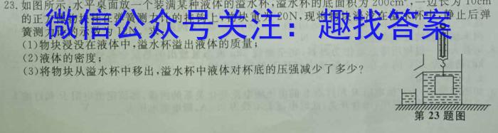 2023年湖北省部分名校高二下学期5月联考物理.