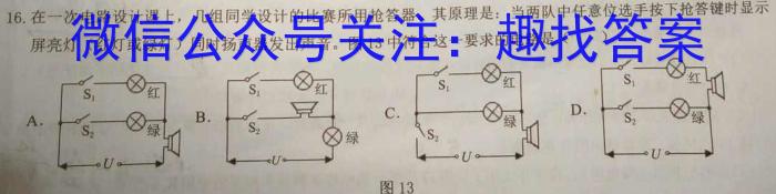 江淮名卷·2023年省城名校中考调研（四）f物理